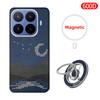 Per Xiaomi 17 T Pro/Xiaomi 17 T Custodia Tessuto Fibra Aramidica Kevlar Carbonio 600D 1500D Cover Rigida Sottile Magnetica Nera Sottile Leggera Rossa