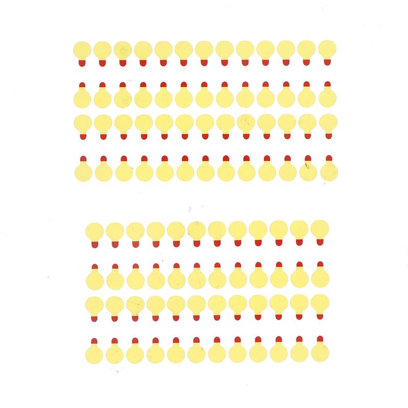 

100 шт. Наклейки от пыли Высокотемпературная лента Для камеры телефона Инфракрасная матрица точек Защитная наклейка