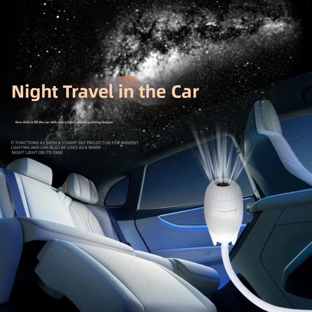 Adjustable Brightness Starry Sky Projection Night Light Car Roof Lights