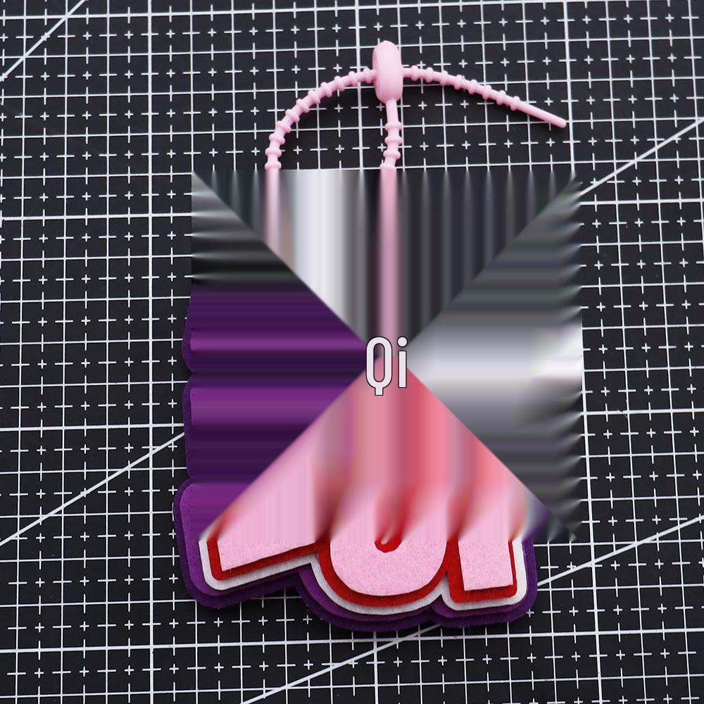Song Yuqi Inspired Text Pendant Keychain - Creative Backpack Ornament 2mm Thickened Version