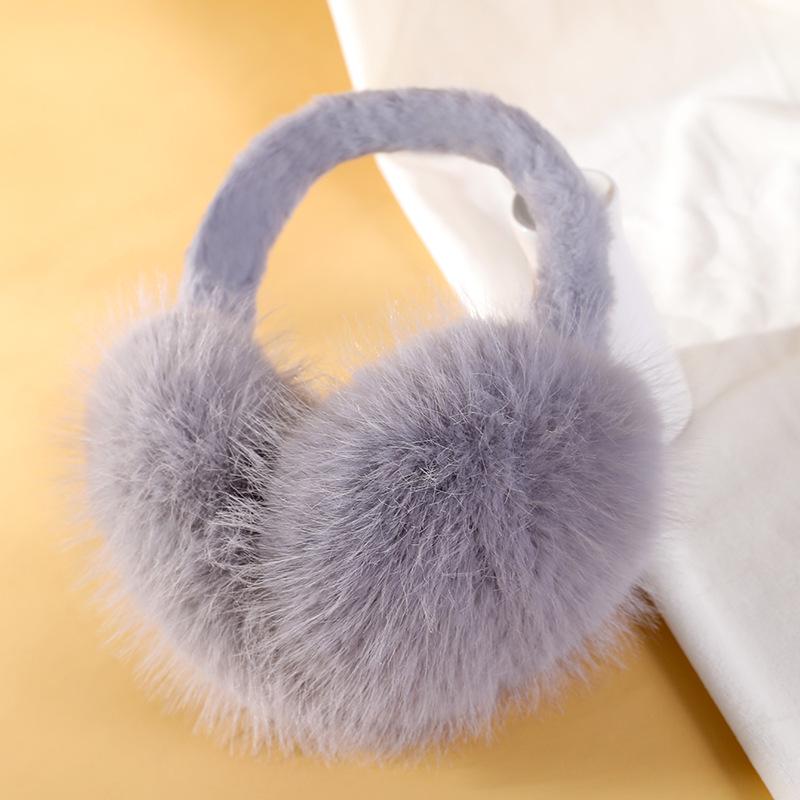 Ruiya Foldable Plush Velvet Earmuffs for Winter - Warm, Cold-Proof, Antifreeze Ear Warmers for Women and Students