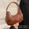 Large Capacity Bag Women's 2025 New Trendy Autumn and Winter Premium Texture Retro Shoulder Bag Commuter Messenger Dumpling Bag