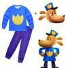 Cosplay Clothing Detective Dog Cat Printed Kids Unisex Clothing Sets