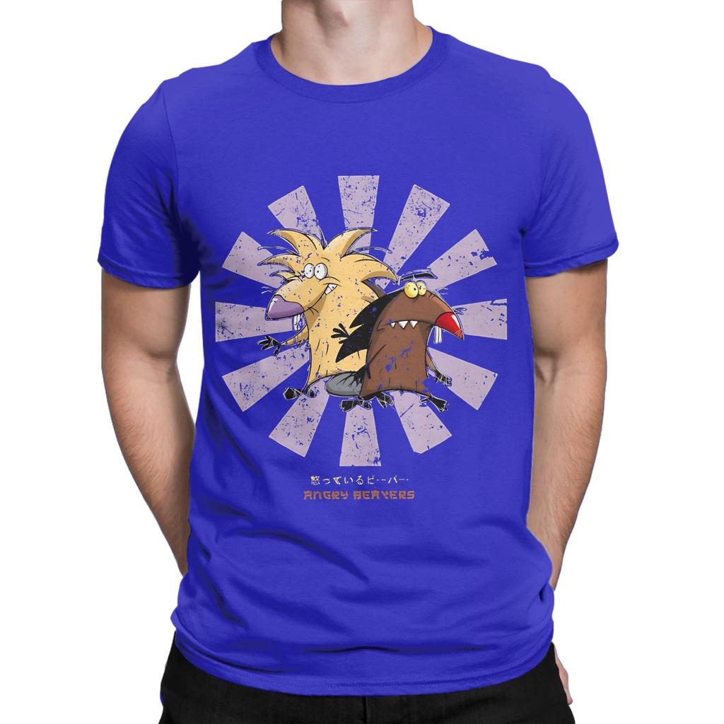 Angry Beavers Purple Burst Poster Design Today Graphic Novelty Graphic 100 Cotton TShirt The Angry Beavers Tees Tops For Unisex