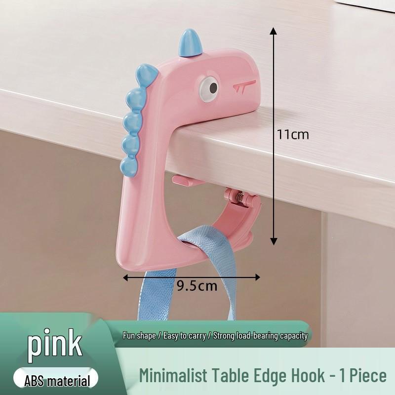 Portable No-Punch Desk Hook: Movable Backpack & Bag Hanger