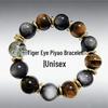 Naturligt Silverobsidian Herrarmband med Stora Pärlor - Snyggt Unisex Armband