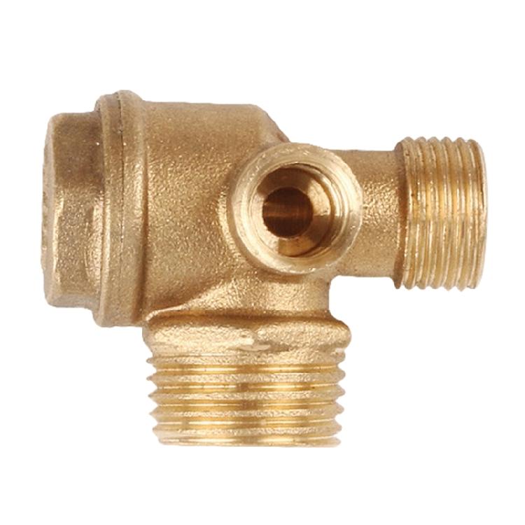 3-Way Unidirectional Check Valve Connect Pipe Brass/Zinc Alloy High Quality
