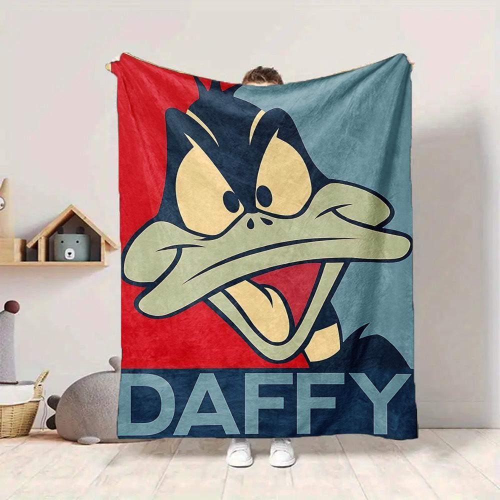 1pc Daffy Duck Blanket Polyester Fiber, All Season Comfort for Sofa, Bed, Office, Car, Camping Ideal Home Decor & Gift, Office Comfort
