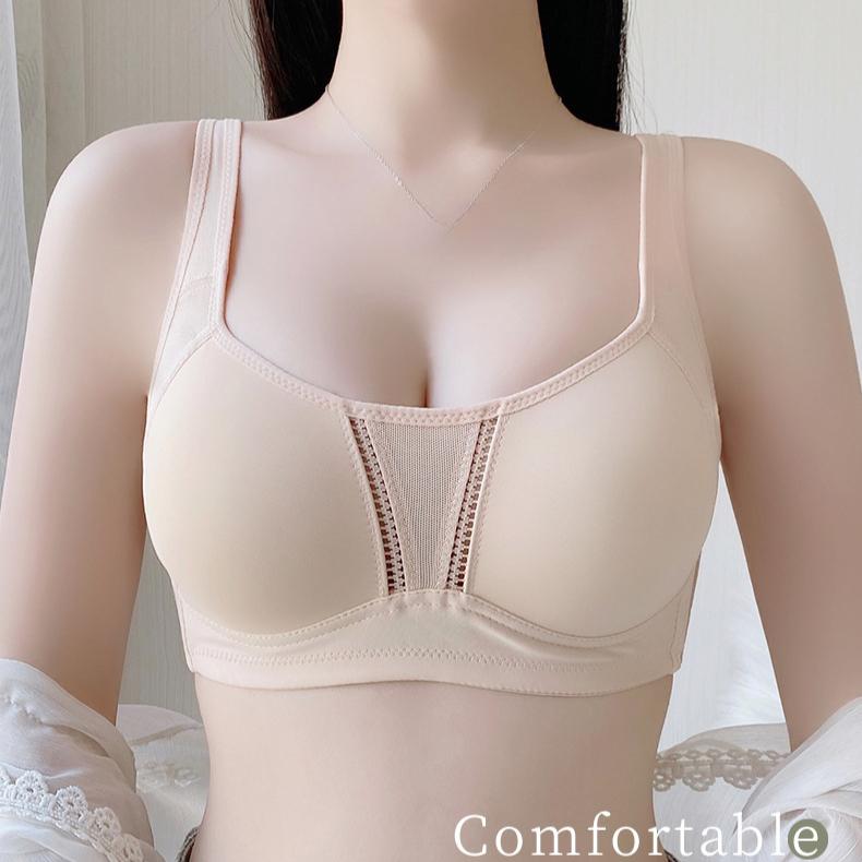 Large Size Bra for Women Adjustable Type Without Steel Ring Bra for Women Gathering Thin Style Sports Strapless Bra and Accessory Bra