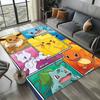 3D Game Japanese Kawaii Anime Carpet Rug Art for Room Decor Home Bedroom Sofa Gifts Game Area Rug Non-slip Floor Mat P-P-okemonS