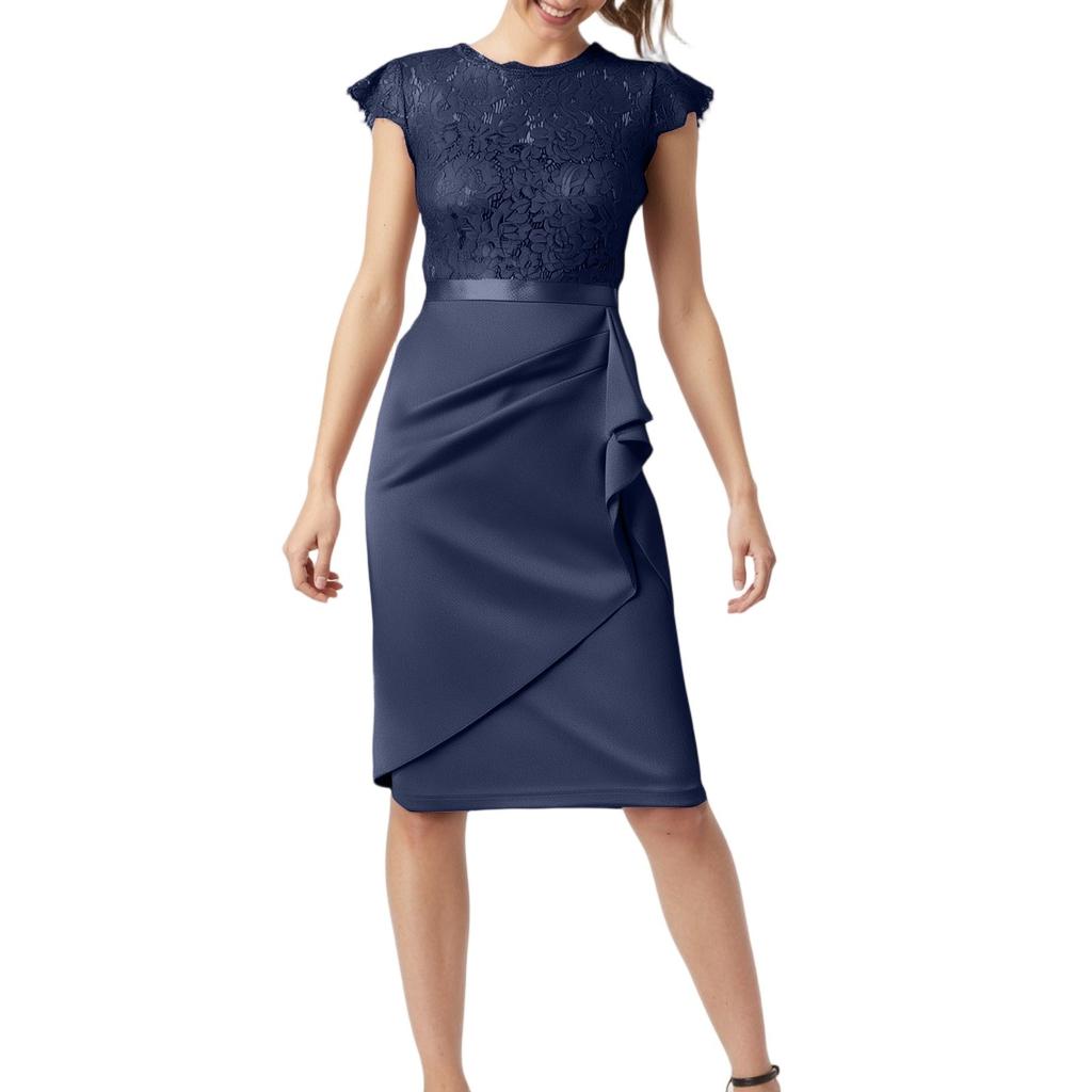 Modna Damska Sukienka Druhny Spódnica Mała Sukienka Koronkowa Sukienka Biodrowa