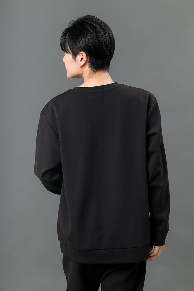 MIKASA Crewneck Size S Sweatshirt, Black, (Unisex) 2631-BKS