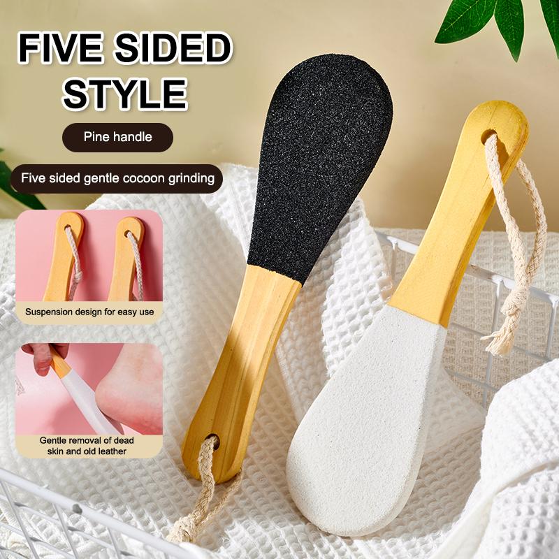 Professional Foot Files Wooden Double Sided Foot Dead Skin Callus Remover Rasp Heel Pedicure Grater To Smooth Hard Coarse Tough