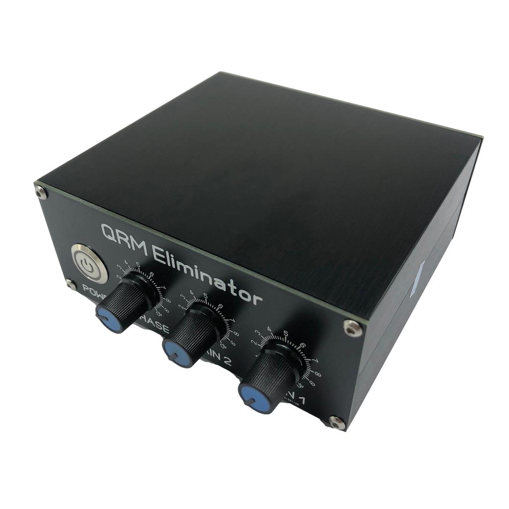 1 Set QRM Eliminators High Bands XPhase 1‑30 MHz Adjustable Durable Metal Casing Signal Canceller Built-in PTT Control