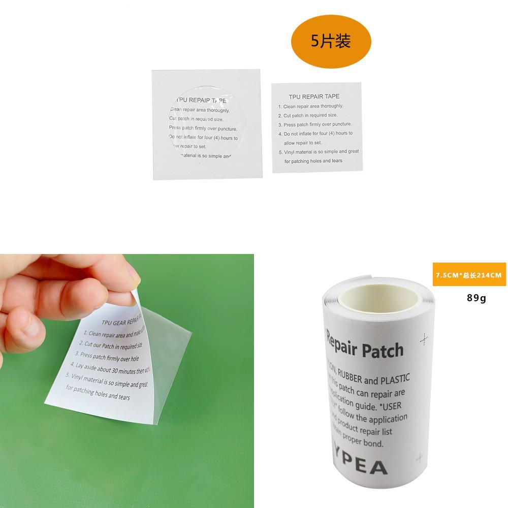 Camping Tent Waterproof Repair Patch With Tpu Material For Outdoor Gear And Pool Floats