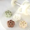 Hand Press Stamps Luck Blessing Knot Mooncake Mold Chinese Style Embossed Pattern Cookie Mold Plastic 3D Mung Bean Cake Mold
