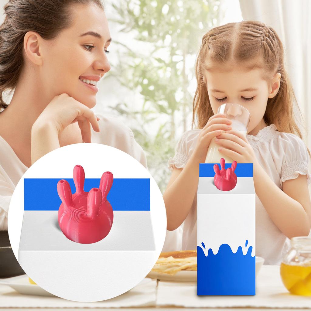 3D Printing Milker Tool Milk Bottle Cap, Creative Bottle Cap, Funny And Humorous Bottle Cap, Milk Diverter