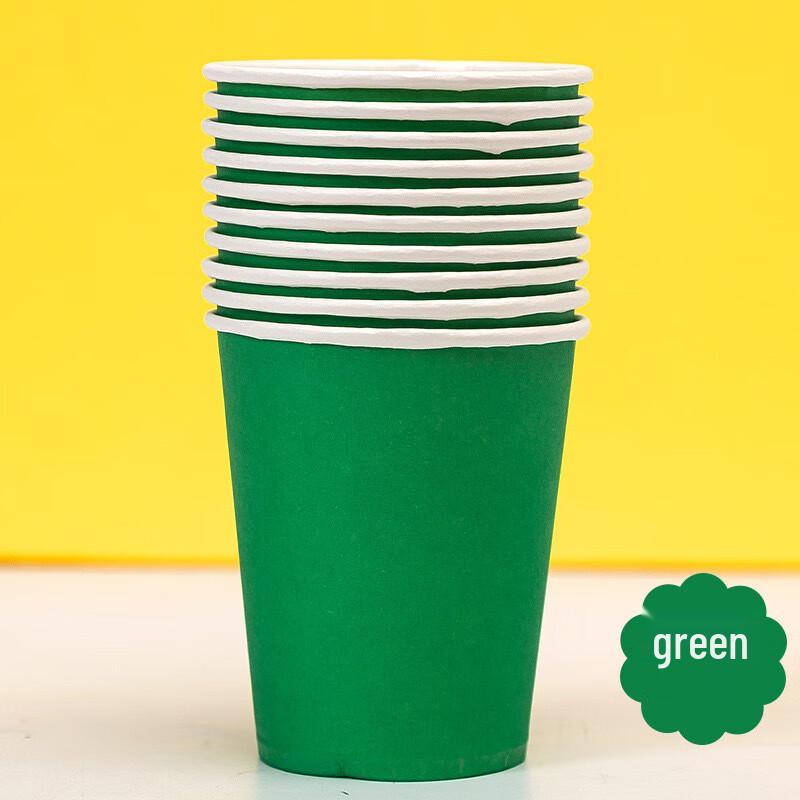 DYMAYKI Thick Disposable Colored Paper Cups