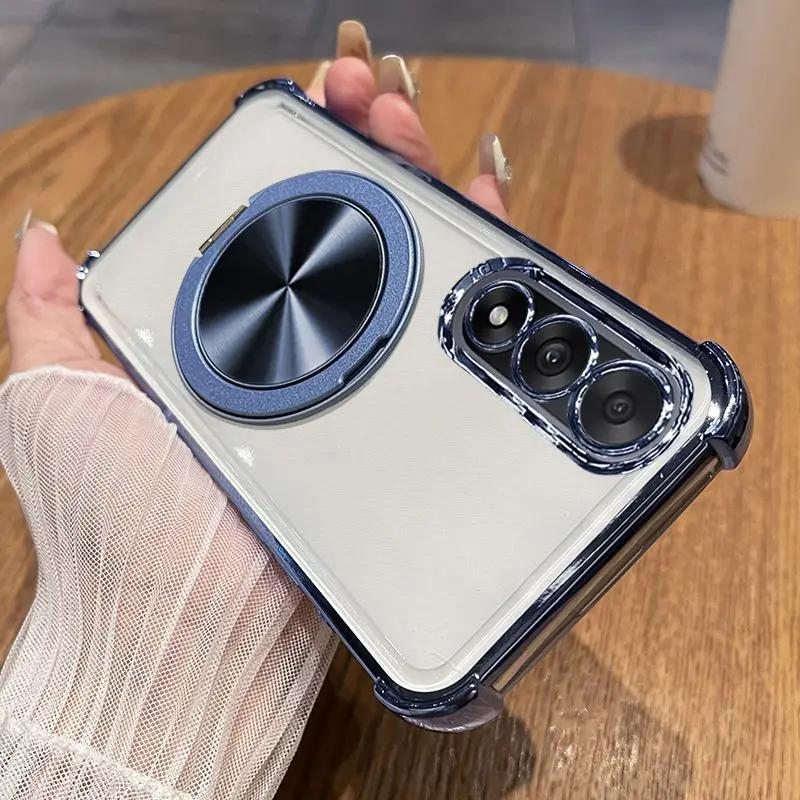 

Case For OnePlus Nord5 ACE5 Ultra Transparent Electroplating Bracket TPU Cover For OnePlus Nord 5 Shockproof Bumper Funda Oneplus Nord 5