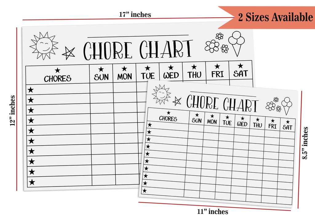 Inkdotpot Magnetic  Whiteboard Chore Chart Chore  Chart For  Refrigerator  - Dry Erase Behavior Chart For Kids