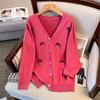 Plus Size Women’s Loose Cardigan Sweater, Bust 150/160, Sizes 200-350 Jin - Model 8303