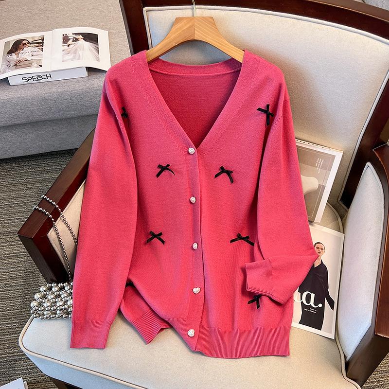 Plus Size Women’s Loose Cardigan Sweater, Bust 150/160, Sizes 200-350 Jin - Model 8303