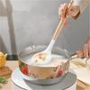 Wood Handle Snow Pot - Stainless Steel Flat Bottom Soup and Milk Pot, Non-Stick Stew Pot for Home Cooking and Meal Prep