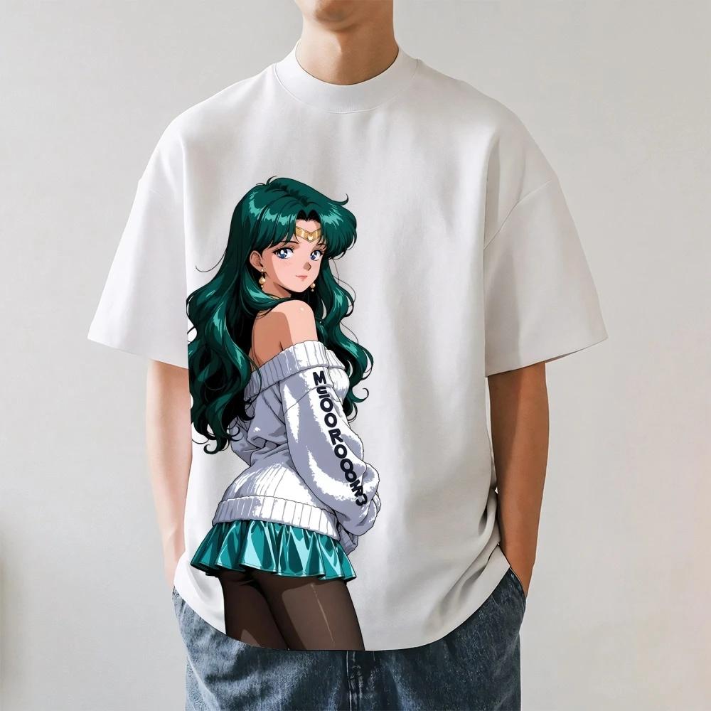 2026 New Sailor Moon Japanese Style Classic Tee High-quality Streetwear T-Shirt Suitable for Both Men Women Summer T-shirt