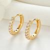 1 Pair of Women's Synthetic Zircon Earrings, Suitable for Daily Wear and An Ideal Choice for Gift Giving