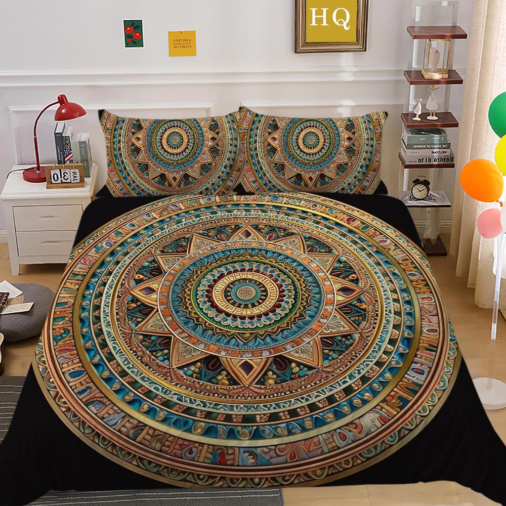 Set de lenjerie de pat Fashion Home Față de pernă imprimată poliester moale Seturi de husă de pilotă pentru bărbați de dimensiune dublă Decorarea casei