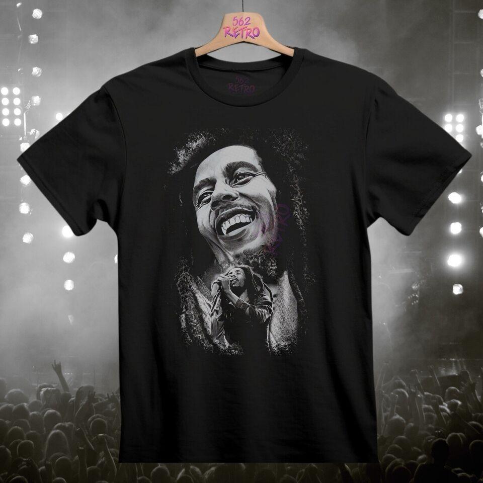Bob Marley Band Graphic Unisex black T-Shirt S-3XL Q9654 Unisex T-Shirt S