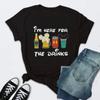 Cute I'm Here for the Snacks Tops Women Clothing Summer Short Sleeve Female T-shirt Casual Tops Y2k Streetwear