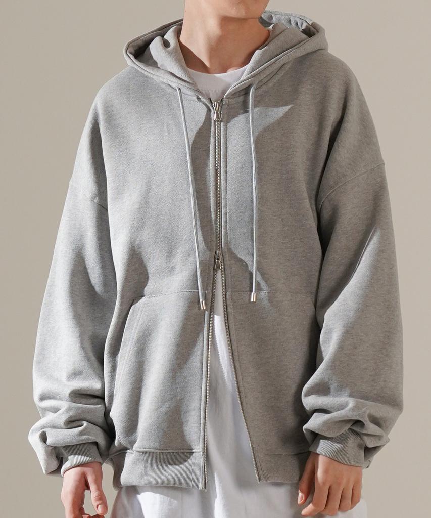 Perstep Mount Up Heavy Zip-Up Hoodie Gray Juhd4468