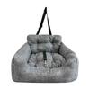 Car Bed For Dogs Adjustable Foldable Safety Tether Cushions Car Pet Bed For Travel Vehicles Summer Winter Trunk Interior Puppy