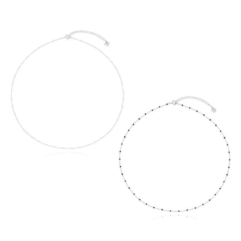 VINTAGE HOLLYWOOD [925 Silver] Color Dot Necklace_VH2536NE001M