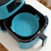 Silicone Air Fryer Tray Reusable Base Mat for 3 to 5LB Air Fryers Heat Resistant Non-Stick Tray Replacement of Parchment Paper