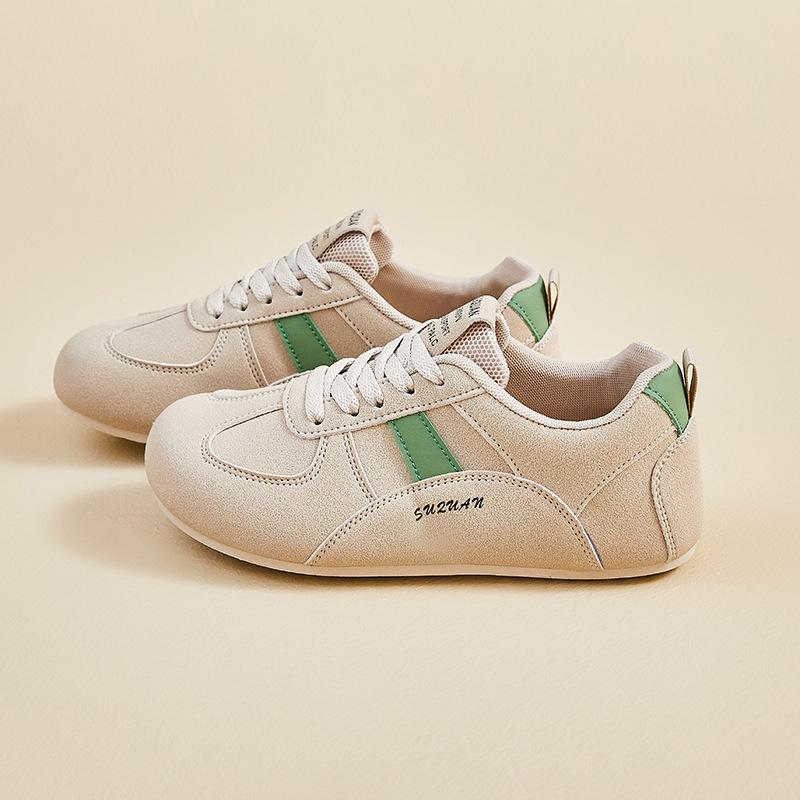 Women's Running Shoes 2026 Autumn New Outdoor Non Slip Fashion Lace Up Sneakers Lightweight Comfortable Soft Sole Casual Flats