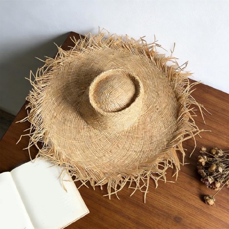 Popular Woven Straw Hat Natural Raffia Sun Hat With Oversized Brims For Women Girl Beach Vacation Outings Travel Gear