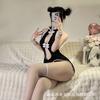 Sex Underwear, Uniform Cheongsam, Ancient Temptation, Free of Tight Backless Retro Spice Girl Split Fork, Improved Classical Sexy