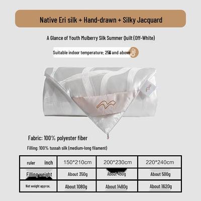 Mercury Home Textiles 100% Tussah-Seide Sommerdecke