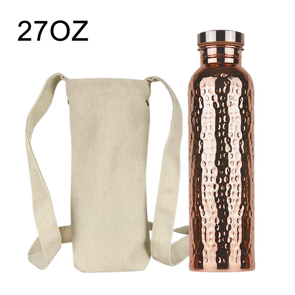 27Oz Copper Water Bottle Insulated Hydration Jug Portable Leakproof Cup for Hydration Gym Work Outdoor Camping Sports Water Cup