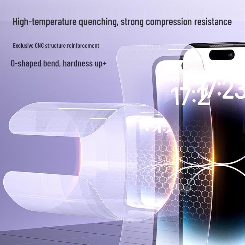 Shangsu iPhone Tempered Glass Screen Protector with Dust-Free Applicator