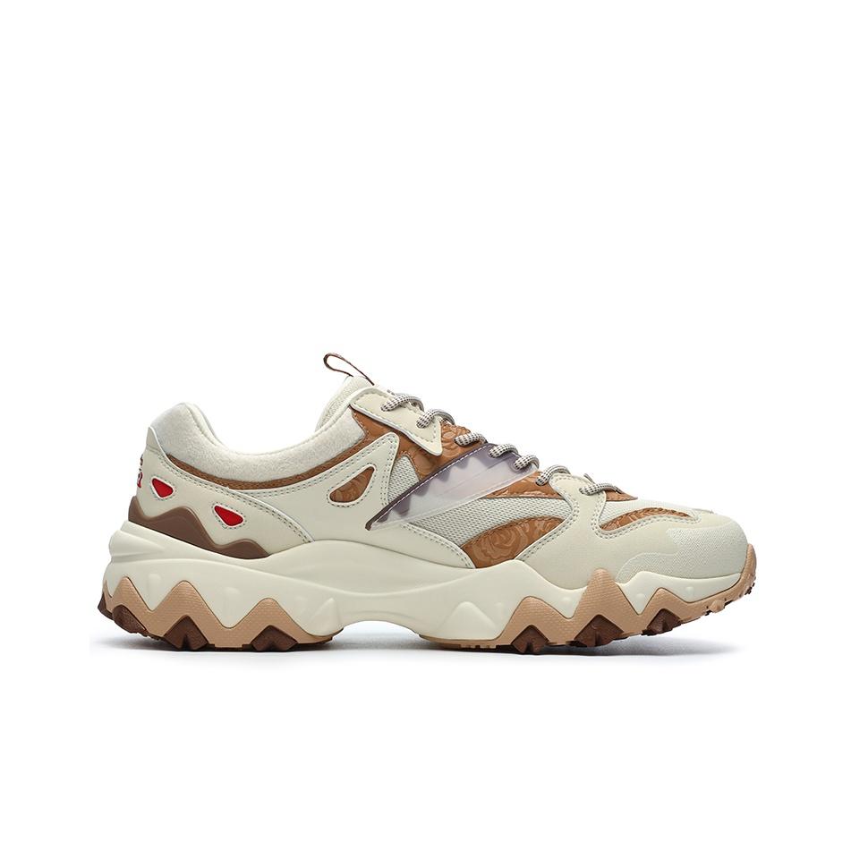 New FILA Oakmont 2 Tiramisu Slip-Resistant Abrasion-Resistant Lightweight Low-Top Chunky Sneakers Men's Cloud Brown F12M212141FCR