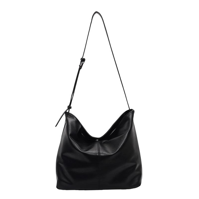 Retro fashion large-capacity shoulder bag women's new autumn trendy casual tote bag textured underarm bag
