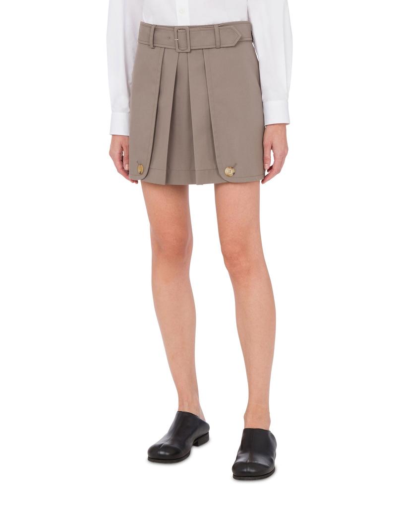 Moschino Trench Detail Gabardine Mini Skirt