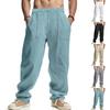 Men's Loose Wide Leg Casual Pants Men's New Linen Trend Hip Hop Sports Pants