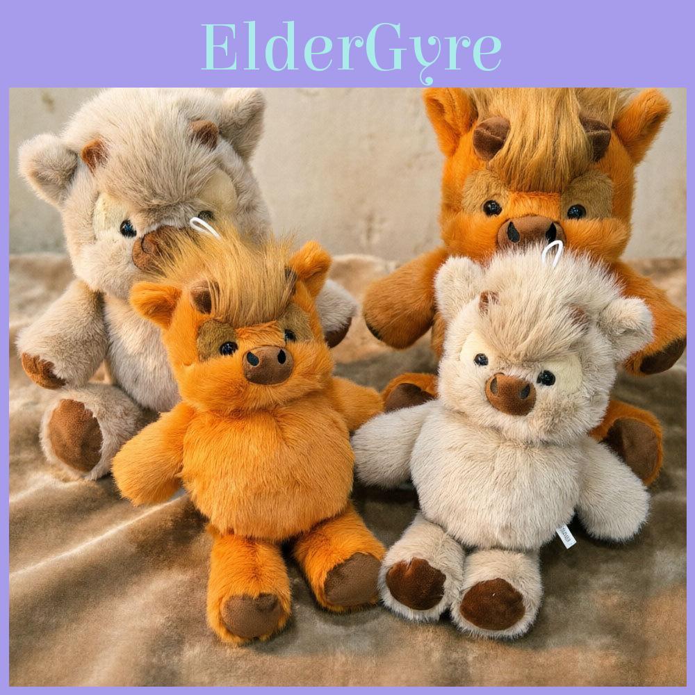 Highland Cattle Calf Plush Toy With Pp Cotton Filling For Kids And Adults