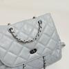 Quilted Chain Shoulder Bag for Women Fashionable Handbag with Adjustable Strap Elegant Daily Use Crossbody Bag