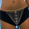 Sexy Luxury Body Chain Rhinestone Panties, Flash Diamonds Nightclub Waist Chain Rhinestone Bikini Accessories Body Chain