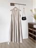 Korean Style Summer Versatile Sleeveless Vest Dress, Round Neck, Mid-Length, Age-Reducing Design for Women